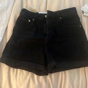 Size 6 Black Mom Shorts